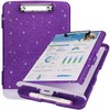 Glitter Clipboard with Storage for Office Supplies,Storage Clipboard with Pen