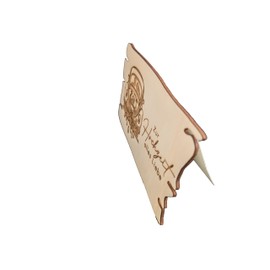 Woodland Mail Wooden Wedding Card with Detailed Engraving - Wedding Card