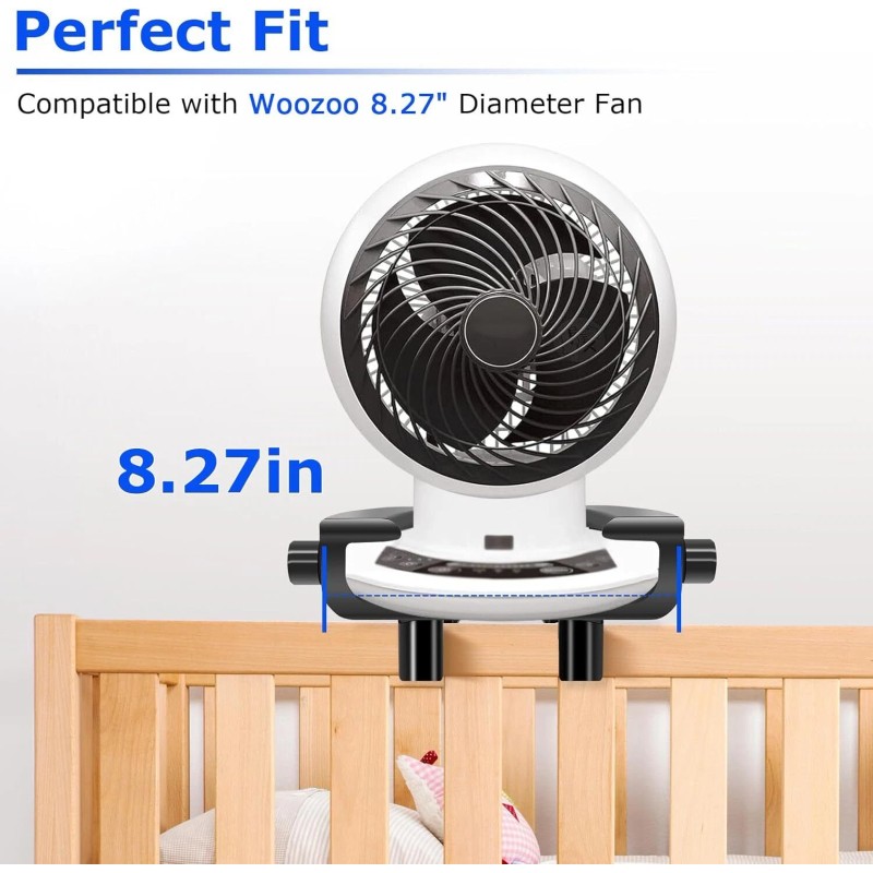 Bedfan Upgrade Bunk Bed Fan Holder, Clip-On Design, Fit for