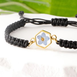 PARTNER Miscarriage Jewelry Gifts for Women Forget Me Not Seed Memorial Bracelets Embryo Loss Keepsake Gifts for Pregnancy Loss Grief Sympathy Bracelet Gift for Women (Forget-me-not Bracelet)