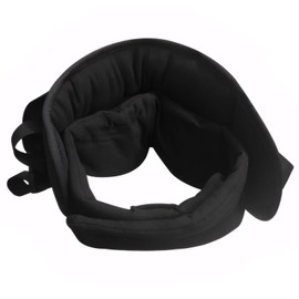 kclkda Plane Pillow with 3D Eye Mask for Sleeping, 360°Support Airplane Heads Strap Airplane Head Strap with Sleep Eye Mask Adjustable Airplanes Head Straps Travel Essentials for Long Flight