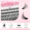 GGOKOK DIY Lash Clusters Kit 30D+40D+50D+60D+80D+100D Fluffy Volume 8-16MM Thick