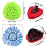 Hezane 2 Microfiber Mop Head Refills and 2 Chenille Mop