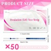 50 Pieces Ovulation Test Strips, Sensitive Fertility Predictor Testing Sticks,