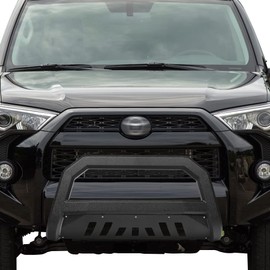 TLAPS 7422438037060 Compatible with 1998-2011 Ford Ranger Textured Black AVT Style Bull Bar Guard with Skid Plate