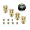 4 Pcs Antique Wooden Box Hinges and Latches,Toggle Atch, Jewelry