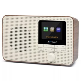 LEMEGA IR1 Portable WiFi Internet Radio, FM Digital Radio, Bluetooth, Dual Al...