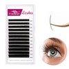 FADVAN Flat Lashes, 0.20C Curl Eyelash Extension, 1:1, Ellipse Flat
