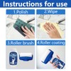 Quick-Dry White Wall Repair Roller -(17 oz/500ml) Portable Coating Tool