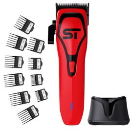 Supreme Trimmer Darkstar 72 Clipper with Magnetic Vector Motor | 180 Min Run Time, 9000 RPM Barber Hair Clipper | Low Noise, Professional Clipper DLC Blades | STC72