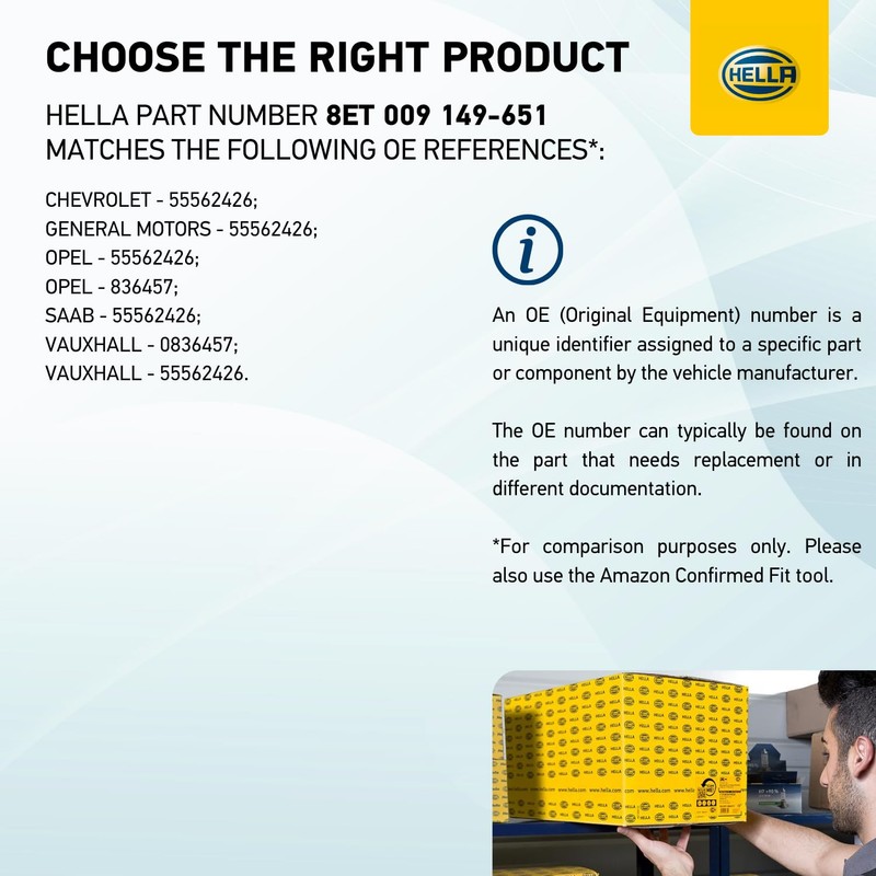 HELLA 8ET 009 149-651 Air Mass Sensor - Pipe-neck