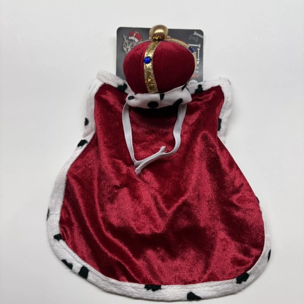 Cat Royal Crown with Kings Cape King Purrington Costume One