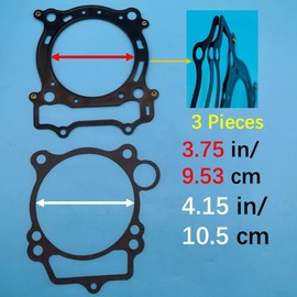 Tuzliufi Cylinder Head Top End Valve Gasket Kit for Yamaha YFZ450 YFZ 450 ATV 2004 2005 2006 2007 2008 2009 Intake Center Exhaust Valves Spring Seal Lifter Collet Z1209