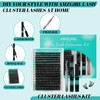 Lash Extension Kit,DIY Individual Lashes Clusters Kit,Lash Bond And Seal,Lash