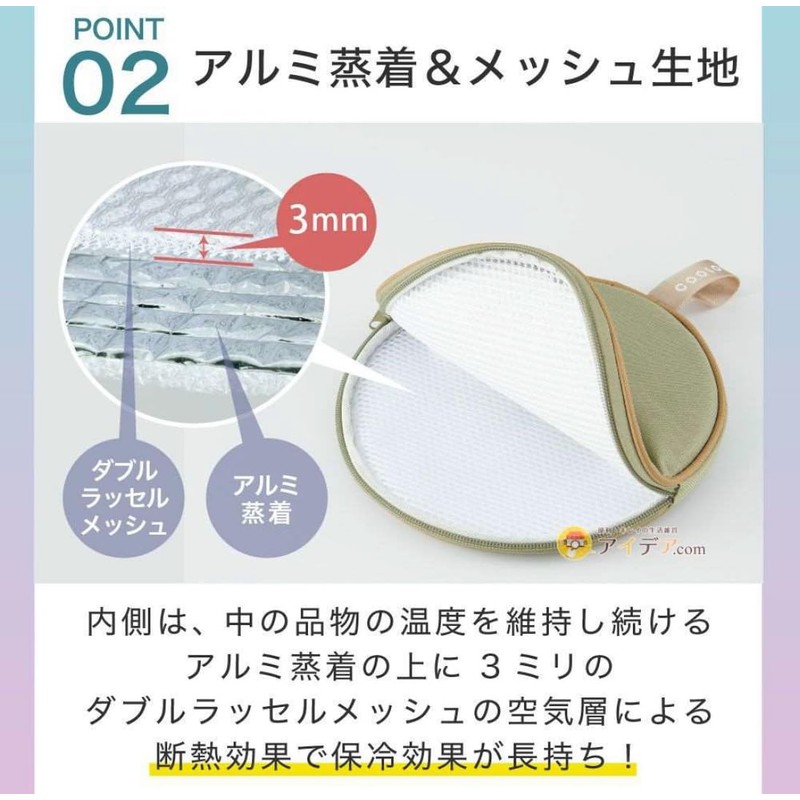 COGIT COOLOOP Cold Storage Case ex (With Ice Pack), Beige