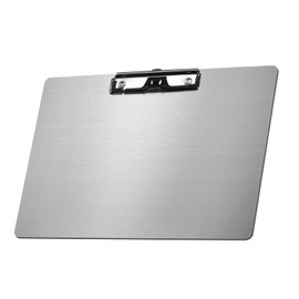 A4 Metal Clip Boards - Horizontal 304 Stainless Steel Clipboards, Clipboard with Pen Holder, for Office, Job Site, School(304 landscape clipboard)