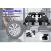 Adjustable Tire Dolly 500lb Capacity Rolling Storage Rack for Garage