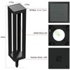 Solar Powered Outdoor Floor Lamp, Stainless Steel Solar Street Lights,