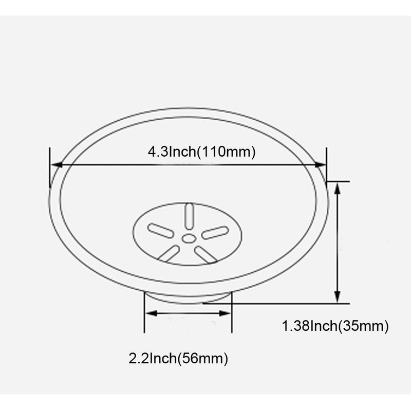 Frosted Glass Soap Dish Round Bathroom Replacement Soap Holder 2