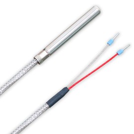 iOVEO 039HG02201 Flue Gas Sensor / Temperature Sensor / Collector Sensor up to 400 °C with GLS Connection Cable and PT1000 Sensor