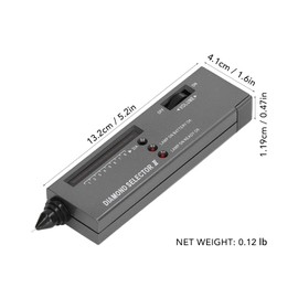 Diamond Tester Pen High Accuracy Moissanite Pen Jeweller Testing Tool with 30x LED Magnification for Jewellery
