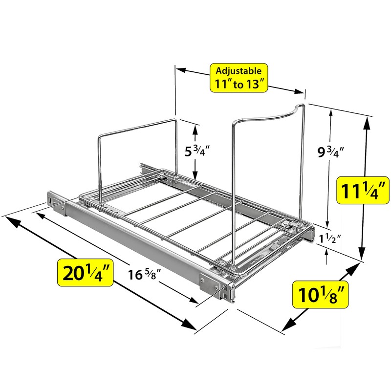 LYNK PROFESSIONAL® Pull-Out Trash Can Drawer – Sliding Organizer for