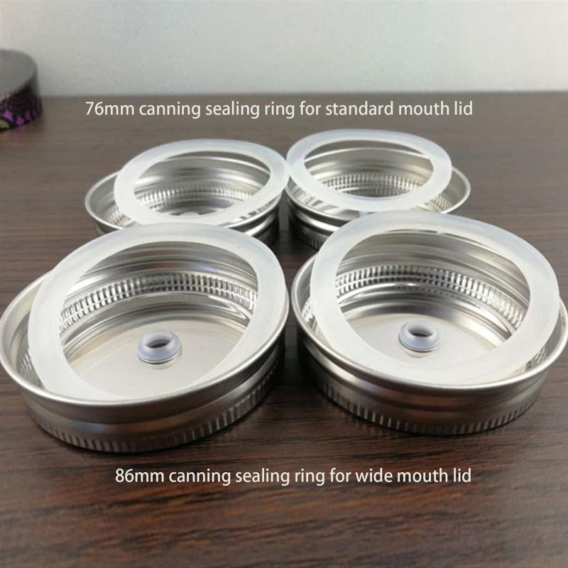 SHEYNIAN 12 Pack Rubber Seals for Glass Jars, Replacement Silicone