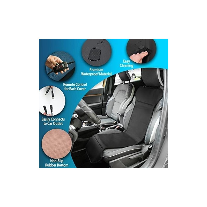 ZONETECH Car Travel Seat Cover Cushion - Premium Quality Classic