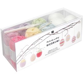 Rico Design Ricorumi Crochet Set Easter Eggs Pastel 15 Pieces Including Instructions Easter Nest Easter Set Easter Decoration