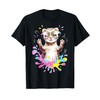 Ferret Splash Art Pet Lover Gift Funny Illustration T-Shirt