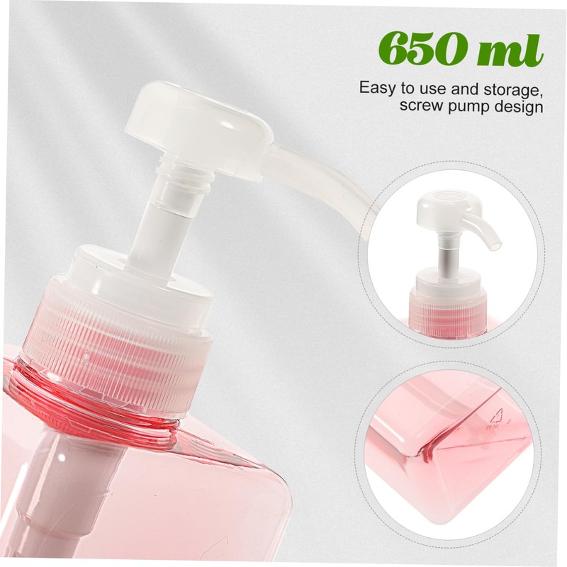 iplusmile Square Refillable Liquid Bottle Dispenser with Pump Versatile Hand