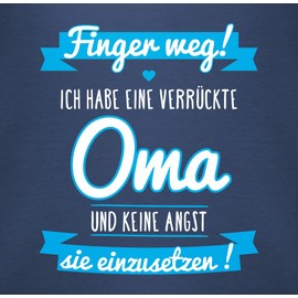 Shirtracer - Baby Bodysuit Boy Girl - Sayings - Ich habe eine verrückte Oma Blue, 1 Navy Blue