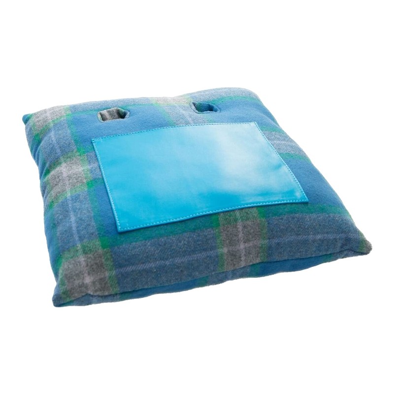 Manicure Cushion Nail Pillow CRAGGI Blue Tweed Nail Manicure Pillow