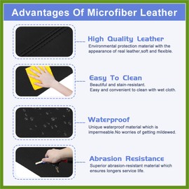 HOPESPANNER 1 Pair Synthetic Leather Car Front Door Panels Armrest Cover Black for Honda Civic 2006-2011 Sedan Vehicle Components