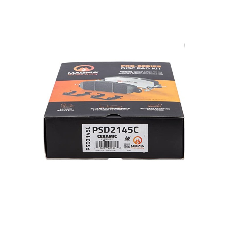 MAGMA Pro-Series PSD2145C Ceramic Brake Pads, Front