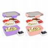 Bugucat Adult Lunch Box, 2000 ml, Set of 2, Leak-Proof