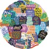 50PCS Motivational Quotes Sticker, Inspirational Words Stickers for Teens Adults