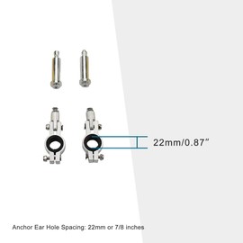 GOOFIT 7/8" Handlebar Hand Brush Guards Protector Handguards Assy with Aluminium Alloy Lever Replacement for Suzuki Motocross Motorcycle Off road Pit Dirt Bike ATV Orange