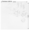WESTICK 20-Pack White Marble Peel and Stick Floor Tile Bathroom
