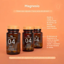 Suplemento Glicinato Magnesio Abit Frasco Cápsulas Sabor