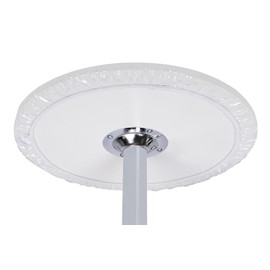 Yourtablecloth Heavy Duty Clear Vinyl Round Fitted Tablecloth (Table Cover) Elasticized Tablecloth Great for Protecting Your fine Tables and Table Linen 30”