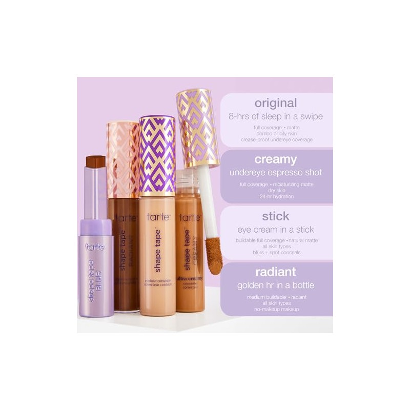 Corrector Shape Tape Radiant de cobertura media, tamaño completo 27B