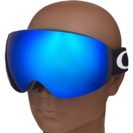 ZERO TECH BASE Compatible Replacement Lens for Oakley Flight Deck M Snow Goggles Sapphire Mirror