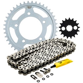 NICHE Drive Sprocket Chain Combo for Kawasaki Ninja ZX14R Front 17 Rear 42 Tooth 530 O-Ring 118 Links