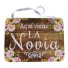 Letrero Aquí Viene La Novia Boda Pajecito