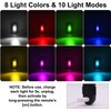4PCS Wireless LED Strobe Lights with Remote Control, 8 Colors
