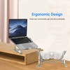 Laptop Stand with Cooling Fan Detachable Adjustable Aluminum Foldable Portable