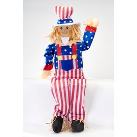 Worth Imports Lifesize July 4th Sitting Uncle Sam Prop Indoor Or Outdoor Decoration