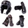 Macho Dyna 7 piece sparring gear set with shin guards black child small
