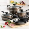 Tramontina Sicilia 8 Pc Aluminum Nonstick Cookware Set - Hazelnut